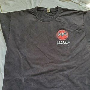 Bacardi rum-bat tee shirt sz L